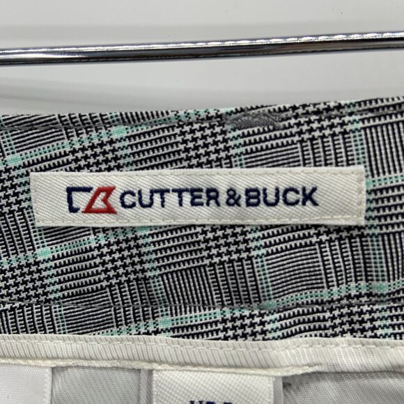 Cutter Buck Golf Shorts DryTech Mint Plaid Size 2 Quick Dry Walk Pickleball NWT - Picture 9 of 12